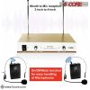 5 Core 2 Channel Wireless Microphones w 2 Headset Portable Mini Mic Headset Microfono Inalambricos with Receiver - WM 301 HH